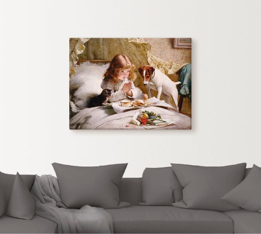 Artland Artprint Het gebed. 1894 als artprint op linnen poster muursticker in verschillende maten