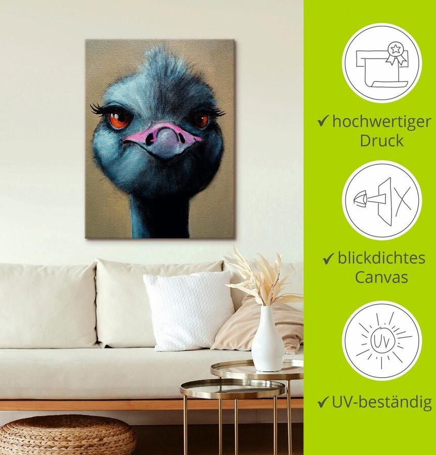 Artland Artprint Het knipperen leer ik ook nog! als artprint op linnen in verschillende maten - Foto 2