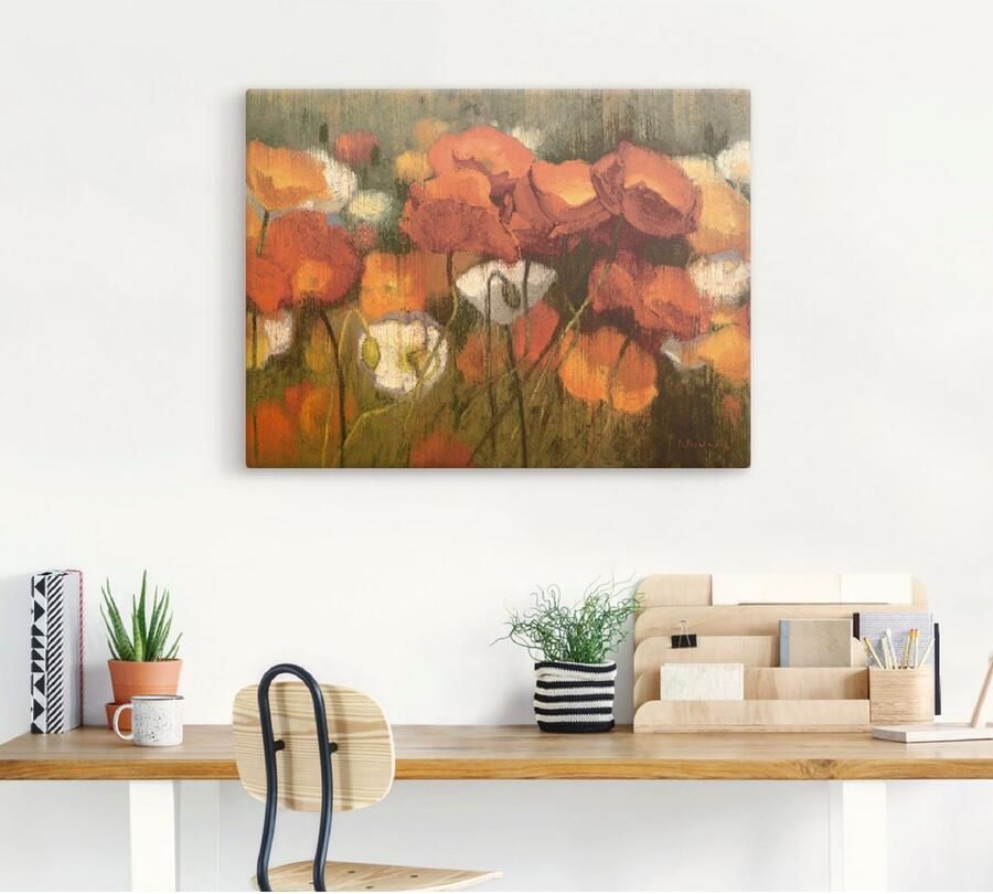 Artland Artprint op linnen Het sterke rood II - Foto 5