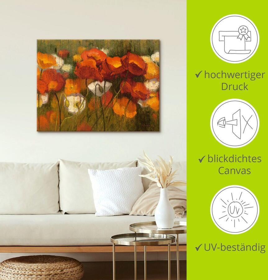 Artland Artprint op linnen Het sterke rood II - Foto 3