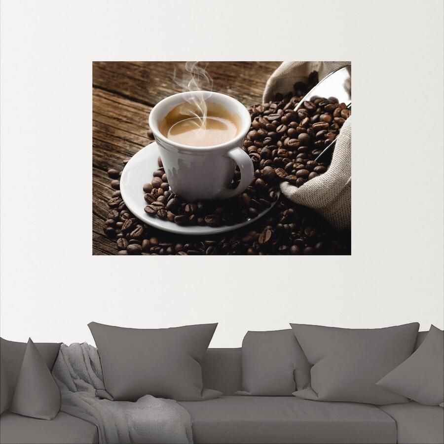 Artland Artprint Hete koffie hete koffie als artprint van aluminium artprint voor buiten artprint op linnen poster muursticker - Foto 2