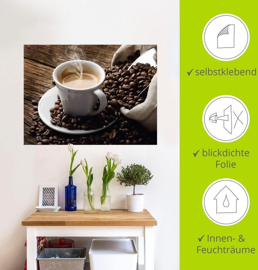 Artland Artprint Hete koffie hete koffie als artprint van aluminium artprint voor buiten artprint op linnen poster muursticker - Foto 4