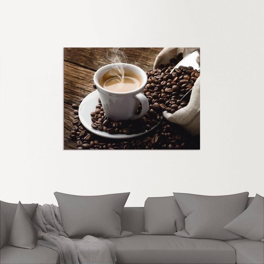 Artland Artprint Hete koffie hete koffie als artprint van aluminium artprint voor buiten artprint op linnen poster muursticker - Foto 2