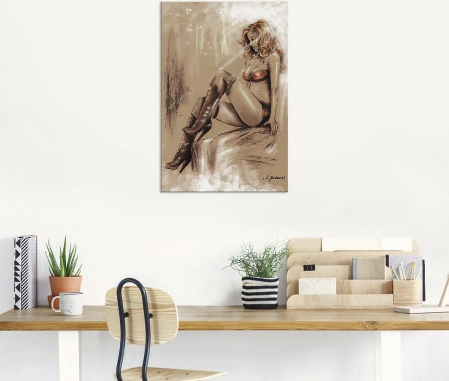 Artland Artprint Highheels in het licht als artprint van aluminium artprint voor buiten artprint op linnen in verschillende maten - Foto 5