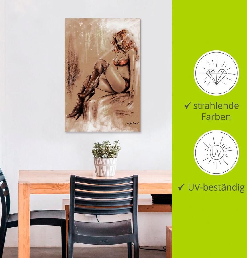 Artland Artprint Highheels in het licht als artprint van aluminium artprint voor buiten artprint op linnen in verschillende maten - Foto 2