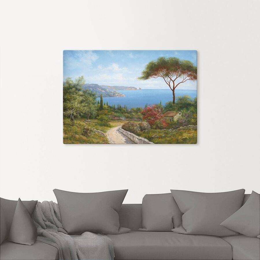 Artland Artprint Huis aan de zee als artprint op linnen poster muursticker in verschillende maten - Foto 2