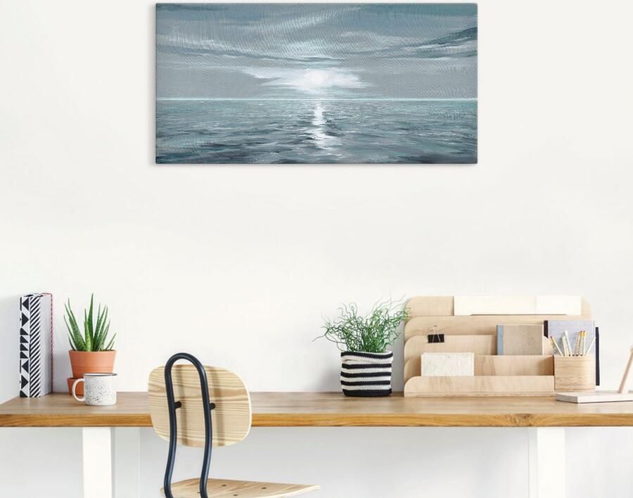 Artland Artprint Ijsblauwe zee als artprint van aluminium artprint voor buiten artprint op linnen poster muursticker - Foto 6