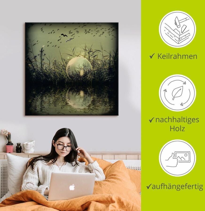 Artland Artprint In de glazen bol mystiek als artprint van aluminium artprint voor buiten artprint op linnen poster in verschillende maten. maten - Foto 2