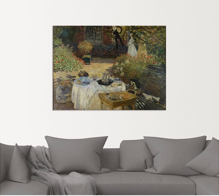 Artland Artprint In de tuin van Claude Monet in Argenteuil als artprint van aluminium artprint voor buiten artprint op linnen poster in verschillende maten. maten - Foto 4