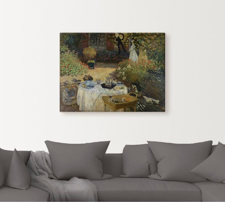 Artland Artprint In de tuin van Claude Monet in Argenteuil als artprint van aluminium artprint voor buiten artprint op linnen poster in verschillende maten. maten - Foto 4