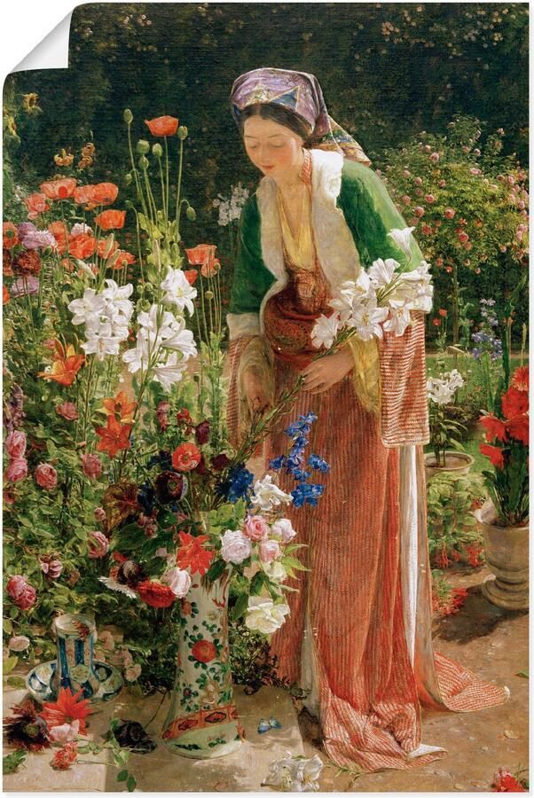 Artland Artprint In de tuin van het Beis als artprint van aluminium artprint op linnen muursticker of poster in verschillende maten - Foto 5