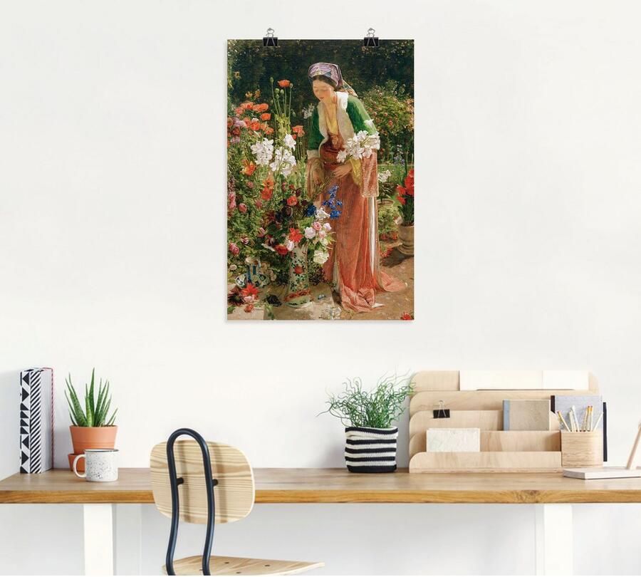 Artland Artprint In de tuin van het Beis als artprint van aluminium artprint op linnen muursticker of poster in verschillende maten - Foto 4