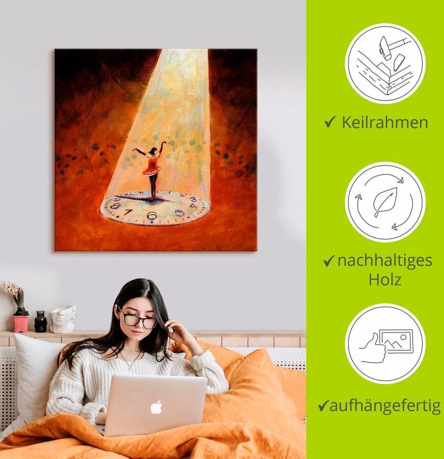 Artland Artprint In het nu zijn als artprint op linnen poster in verschillende formaten maten - Foto 3