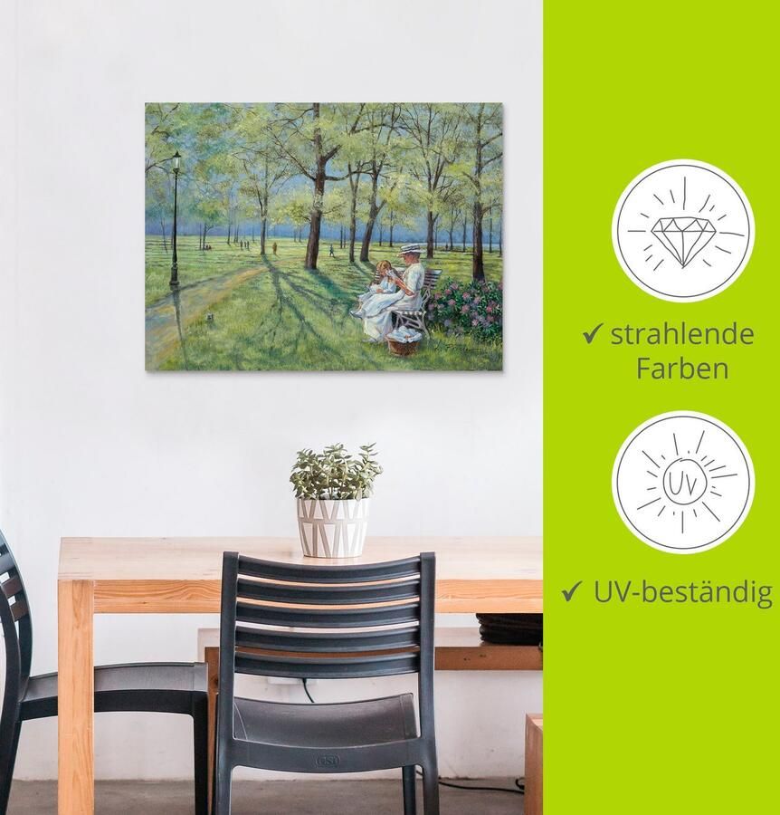 Artland Artprint In het park als artprint van aluminium artprint voor buiten artprint op linnen in verschillende maten - Foto 4