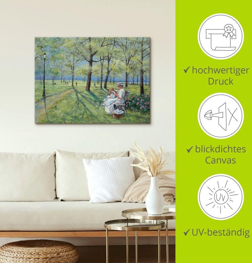 Artland Artprint In het park als artprint van aluminium artprint voor buiten artprint op linnen in verschillende maten - Foto 3