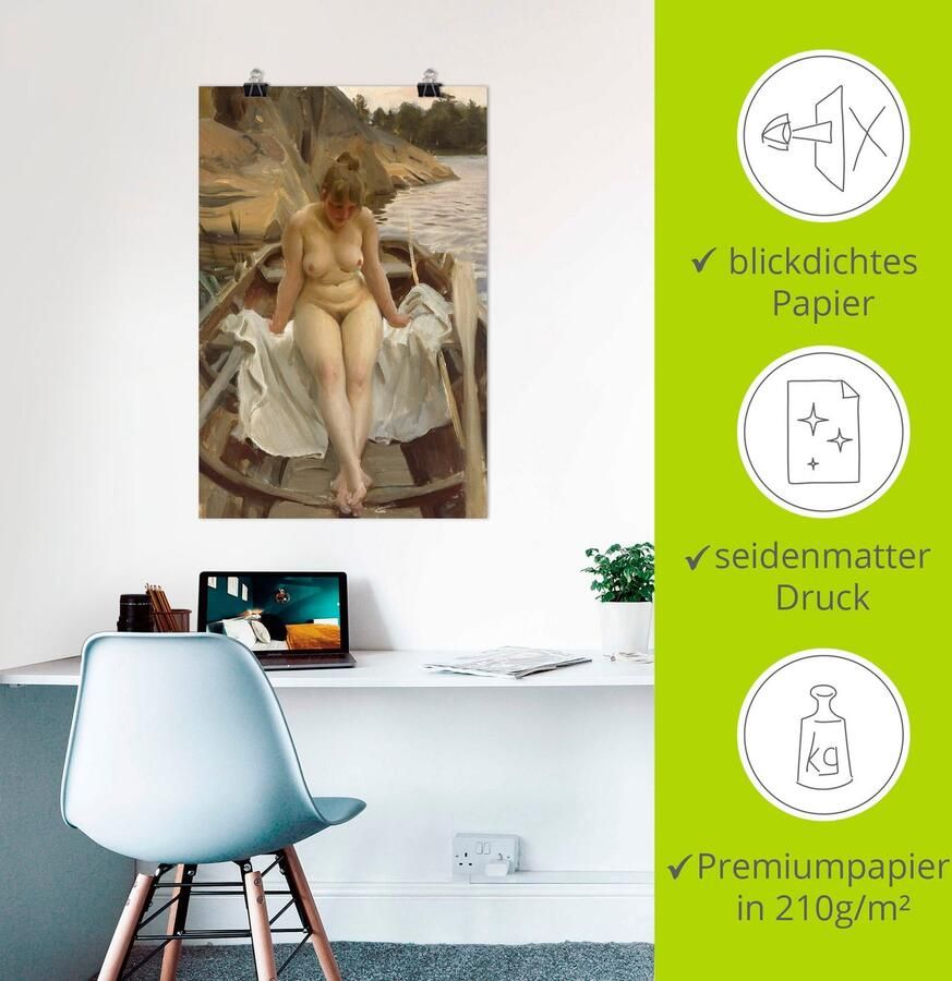 Artland Artprint In Werners roeiboot als artprint op linnen poster in verschillende formaten maten - Foto 4