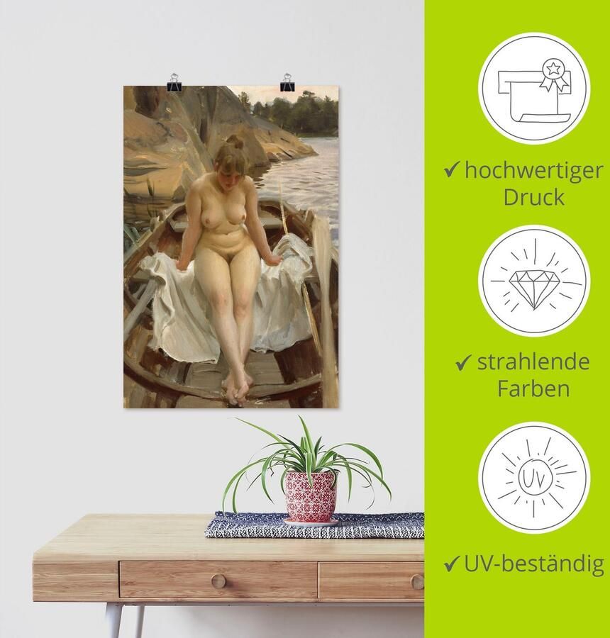 Artland Artprint In Werners roeiboot als artprint op linnen poster in verschillende formaten maten - Foto 5