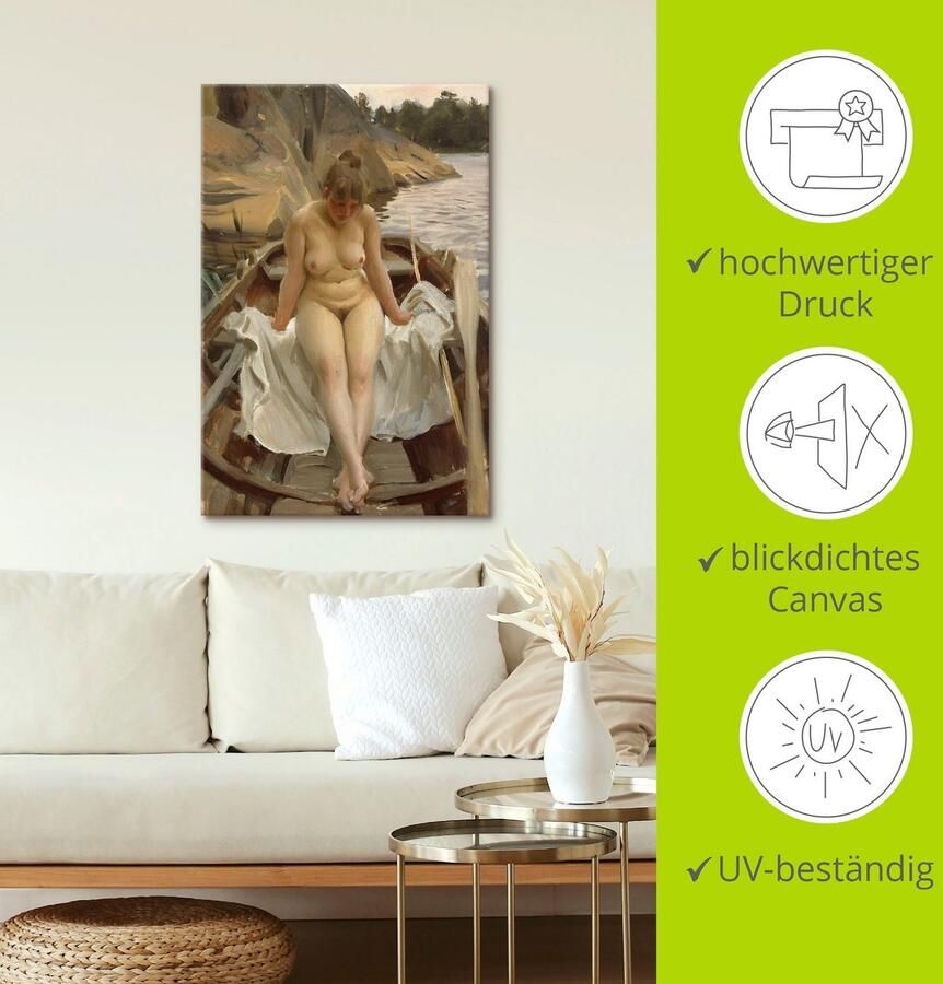 Artland Artprint In Werners roeiboot als artprint op linnen poster in verschillende formaten maten - Foto 4