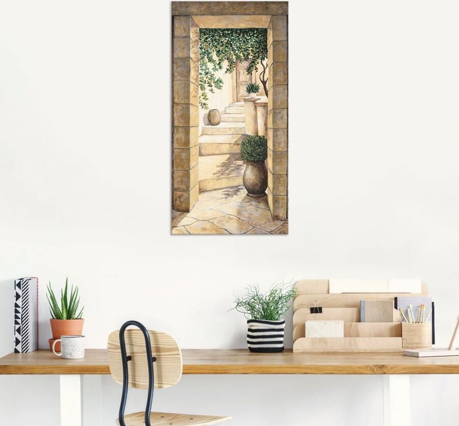 Artland Artprint Ingang Fresco als artprint van aluminium artprint voor buiten artprint op linnen poster muursticker - Foto 5