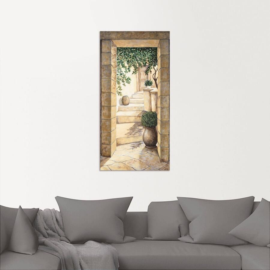 Artland Artprint Ingang Fresco als artprint van aluminium artprint voor buiten artprint op linnen poster muursticker - Foto 2
