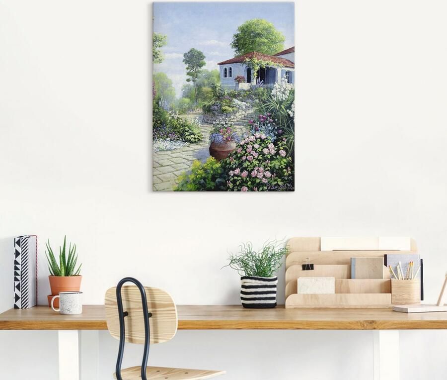 Artland Artprint Italiaanse tuin I als artprint op linnen muursticker in verschillende maten - Foto 4