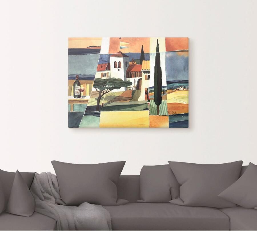 Artland Artprint Italië als artprint op linnen poster muursticker in verschillende maten - Foto 4