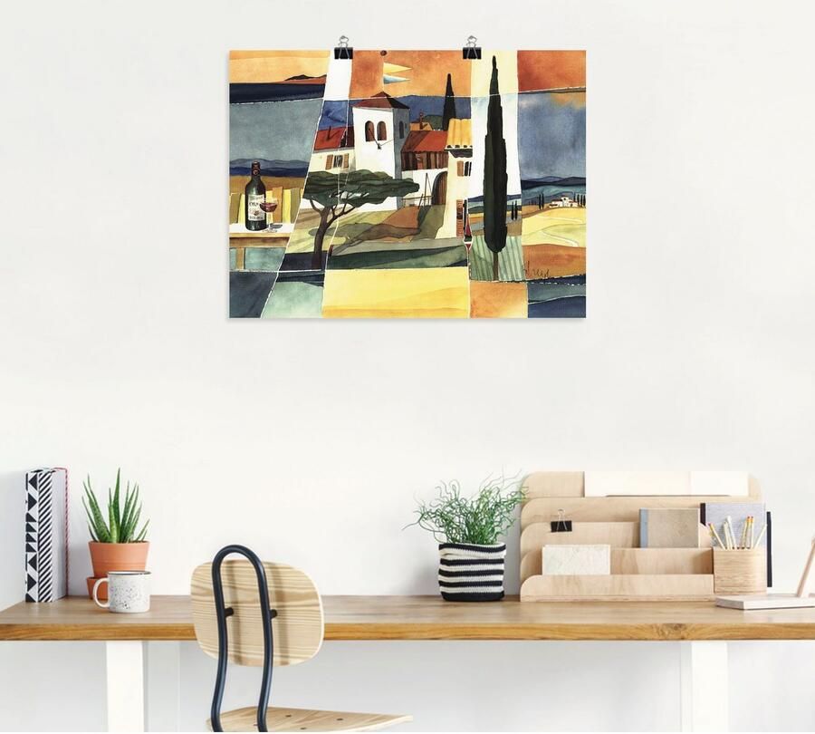 Artland Artprint Italië als artprint op linnen poster muursticker in verschillende maten - Foto 4
