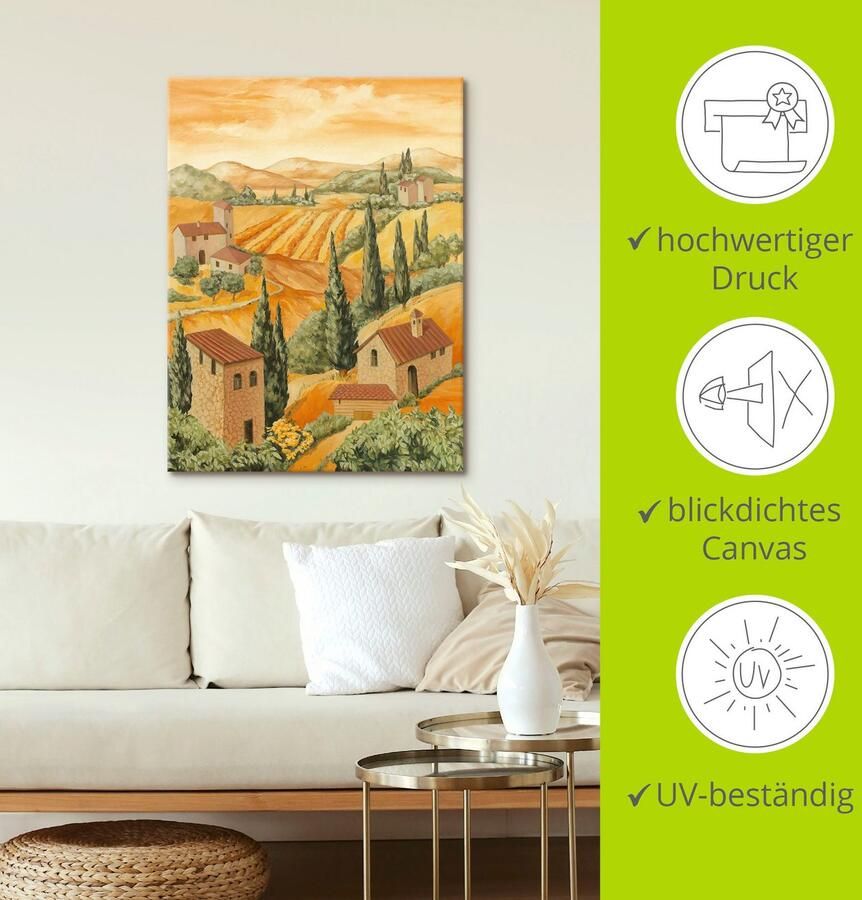 Artland Artprint op linnen Italië Toscane - Foto 3
