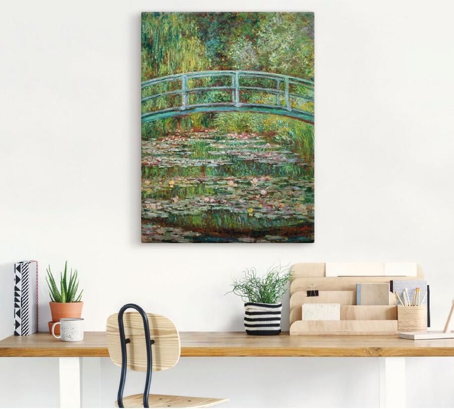 Artland Artprint Japanse brug. 1899. als artprint op linnen muursticker in verschillende maten - Foto 3