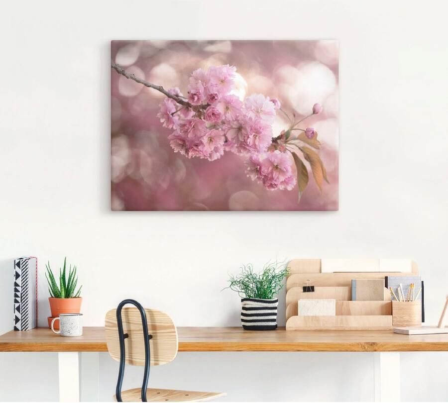 Artland Artprint op linnen Japanse kersenbloesem in Love III - Foto 4
