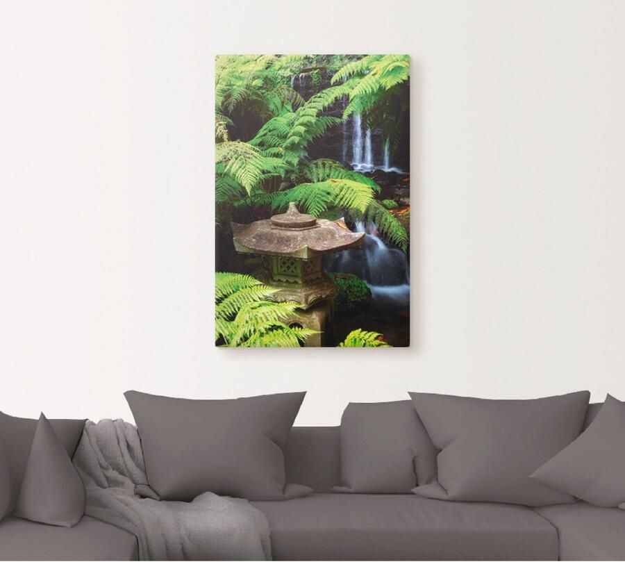 Artland Artprint Japanse lantaarn als artprint op linnen poster muursticker in verschillende maten - Foto 4