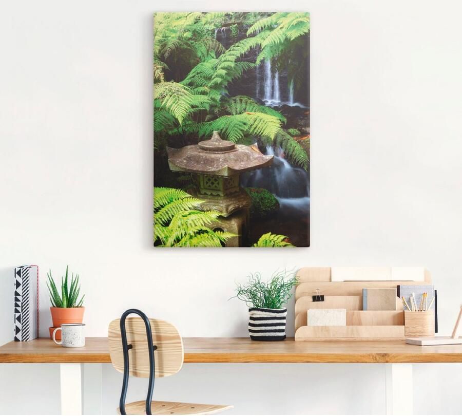 Artland Artprint Japanse lantaarn als artprint op linnen poster muursticker in verschillende maten - Foto 3