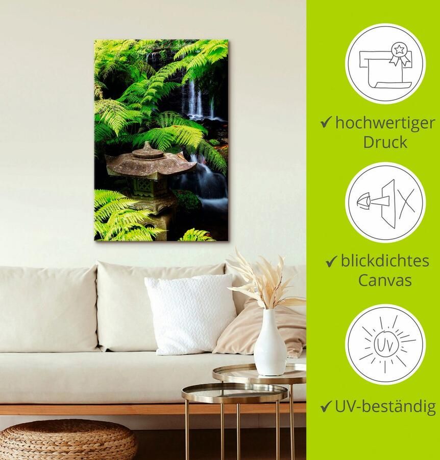 Artland Artprint Japanse lantaarn als artprint op linnen poster muursticker in verschillende maten - Foto 2