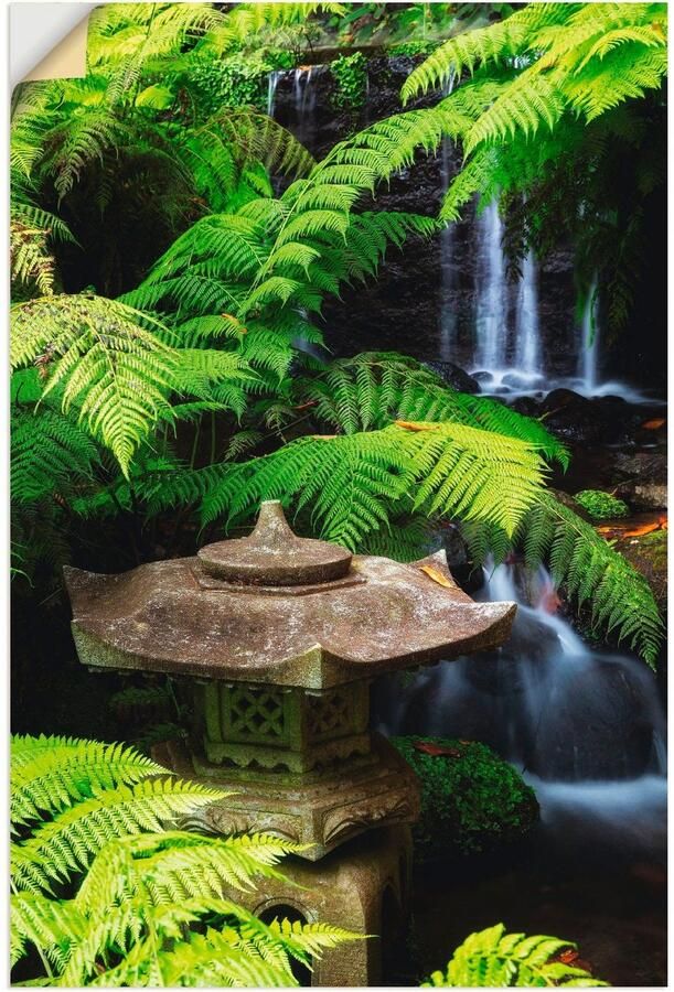 Artland Artprint Japanse lantaarn als artprint op linnen poster muursticker in verschillende maten - Foto 3