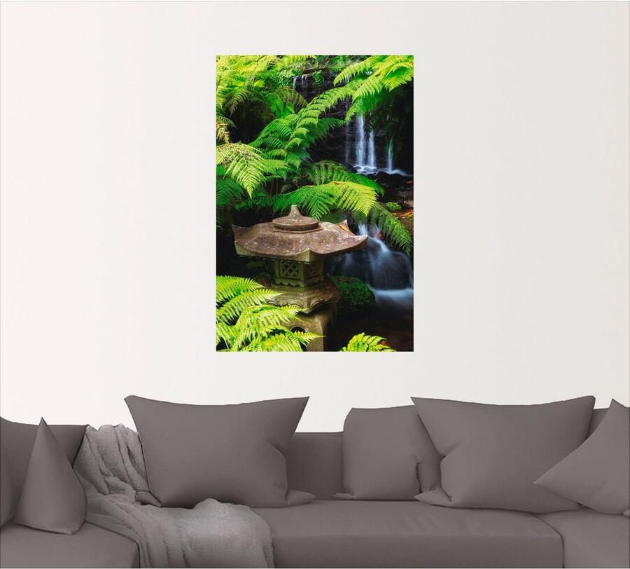 Artland Artprint Japanse lantaarn als artprint op linnen poster muursticker in verschillende maten - Foto 2