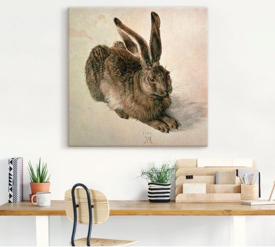 Artland Artprint Jonge haas. 1502 als artprint op linnen poster in verschillende formaten maten - Foto 5