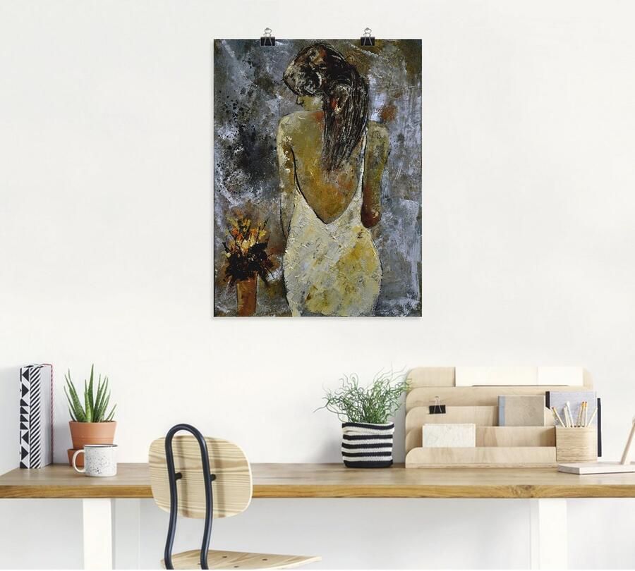 Artland Artprint Jonge vrouw als artprint op linnen poster in verschillende formaten maten - Foto 6