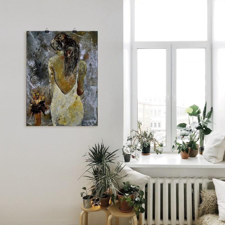 Artland Artprint Jonge vrouw als artprint op linnen poster in verschillende formaten maten - Foto 2