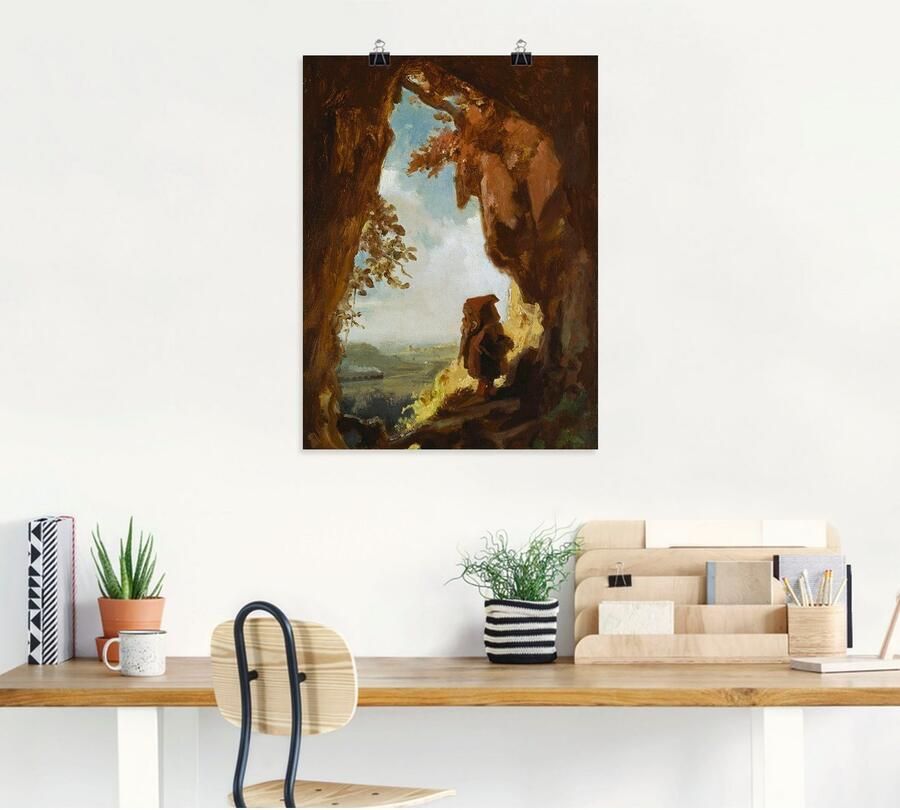 Artland Artprint Kabouter grot de eerste spoorweg als artprint op linnen poster in verschillende formaten maten - Foto 4