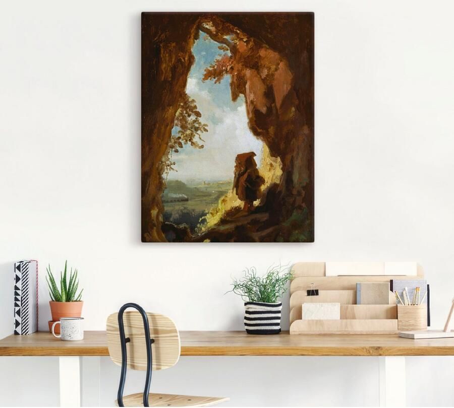 Artland Artprint Kabouter grot de eerste spoorweg als artprint op linnen poster in verschillende formaten maten - Foto 5