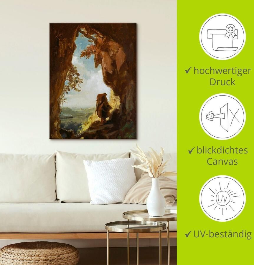 Artland Artprint Kabouter grot de eerste spoorweg als artprint op linnen poster in verschillende formaten maten - Foto 3