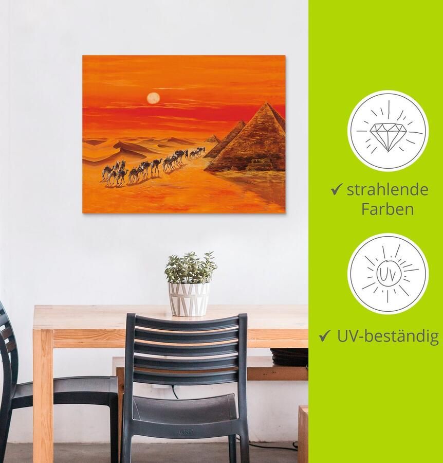 Artland Aluminium dibond print Karavaan II geschikt voor binnen en buiten buitenafbeelding - Foto 4