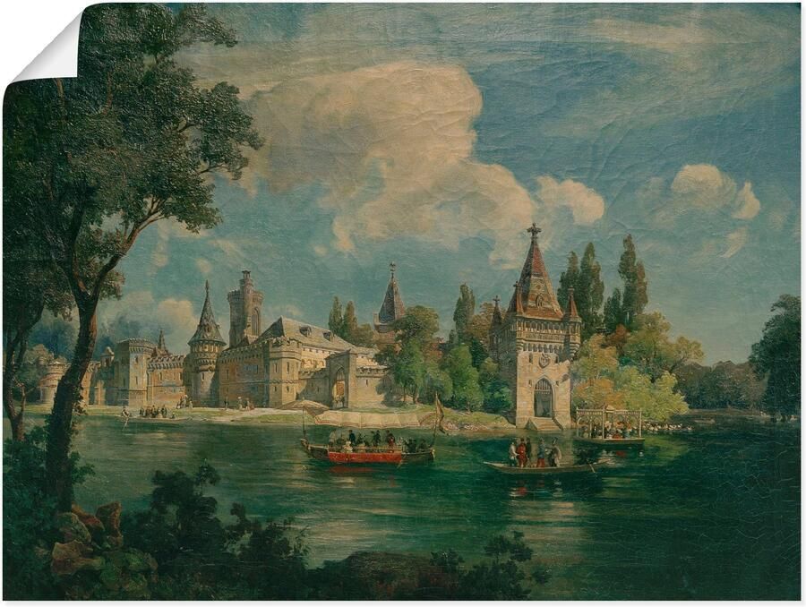 Artland Artprint Kasteel Laxenburg als artprint van aluminium artprint op linnen muursticker of poster in verschillende maten - Foto 5