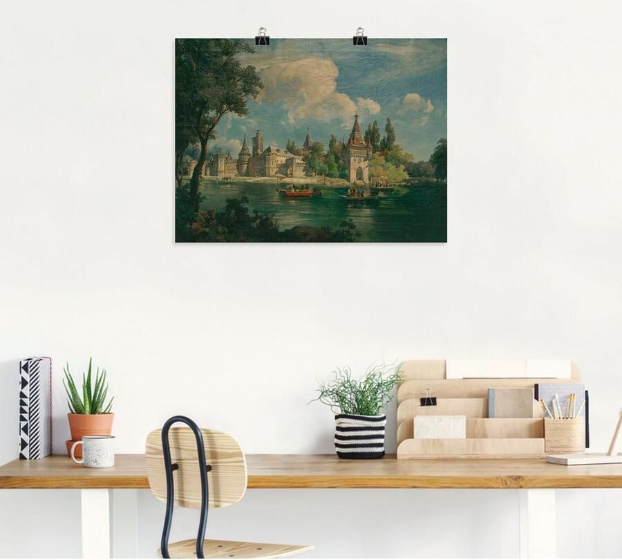 Artland Artprint Kasteel Laxenburg als artprint van aluminium artprint op linnen muursticker of poster in verschillende maten - Foto 4