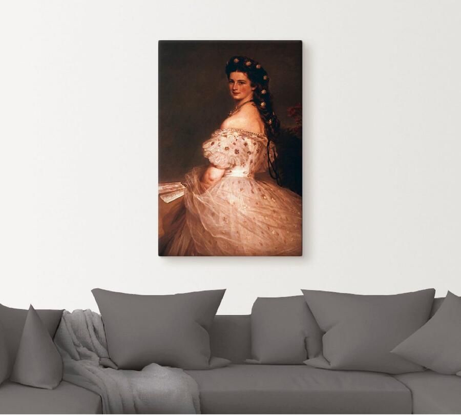Artland Artprint Keizerin Elisabeth van Oostenrijk 1865 als artprint op linnen poster in verschillende formaten maten - Foto 4