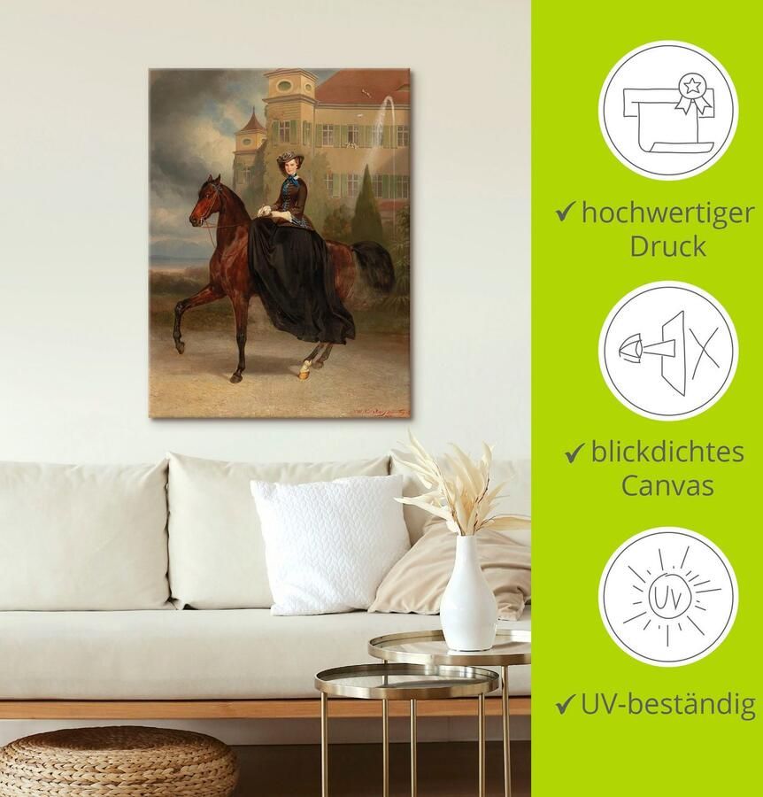 Artland Artprint Keizerin Elisabeth van Oostenrijk als artprint op linnen poster in verschillende formaten maten - Foto 3