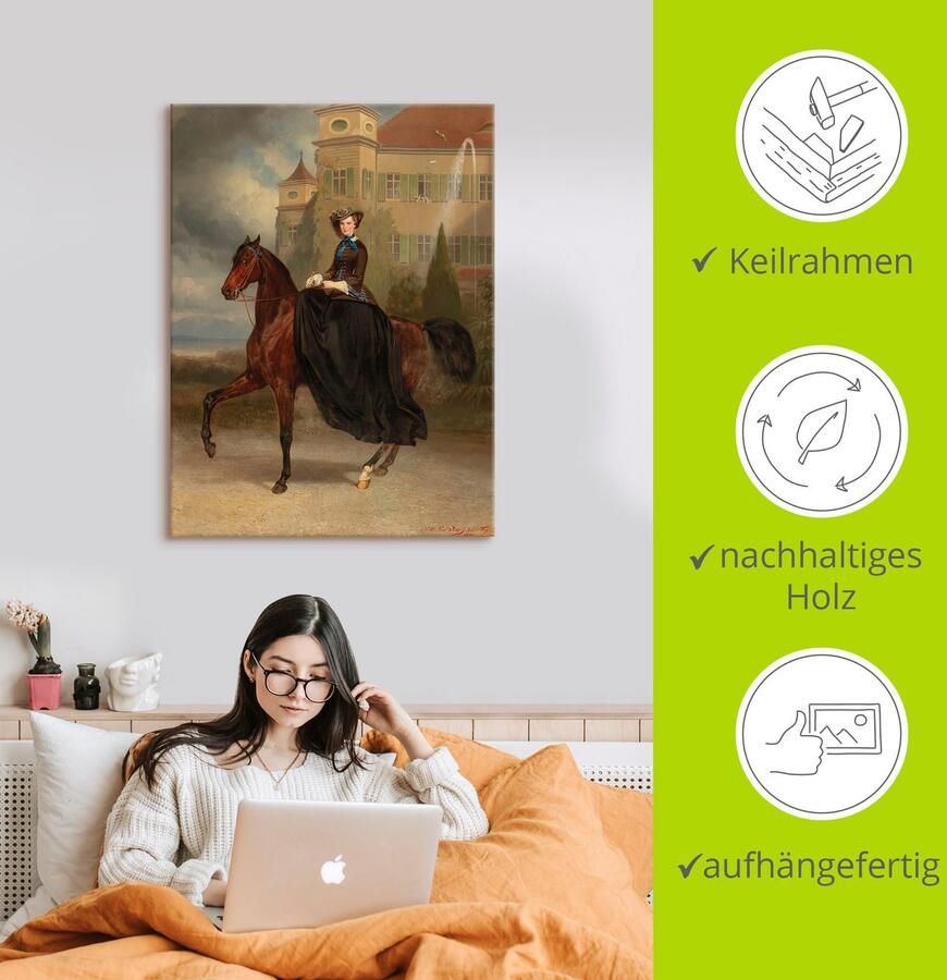 Artland Artprint Keizerin Elisabeth van Oostenrijk als artprint op linnen poster in verschillende formaten maten - Foto 2