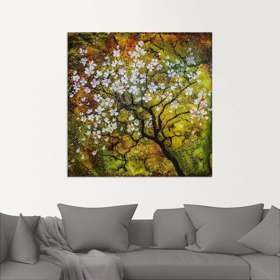 Artland Artprint Kersenbloesem als artprint van aluminium artprint op linnen muursticker verschillende maten