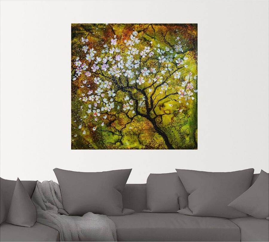 Artland Artprint Kersenbloesem als artprint van aluminium artprint op linnen muursticker verschillende maten - Foto 4