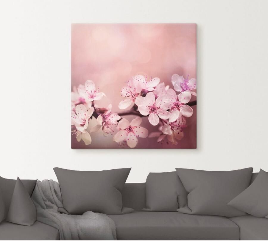 Artland Artprint op linnen Kersenbloesem - Foto 3